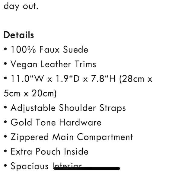 Suede handbag - Picture 5 of 6